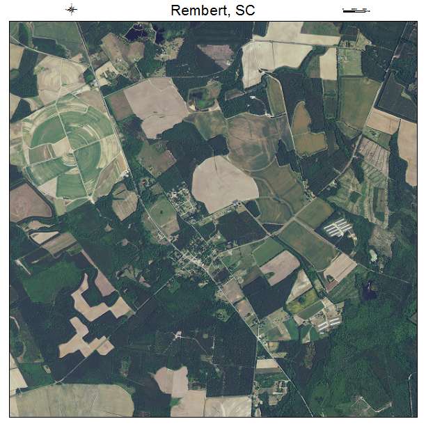 Rembert, SC air photo map