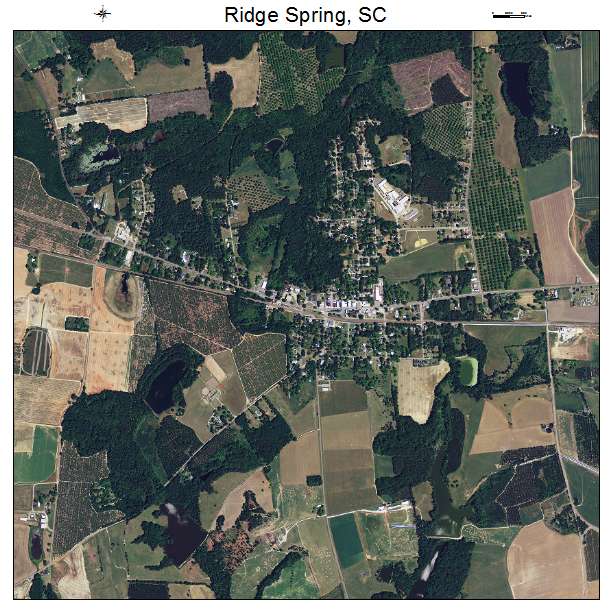Ridge Spring, SC air photo map