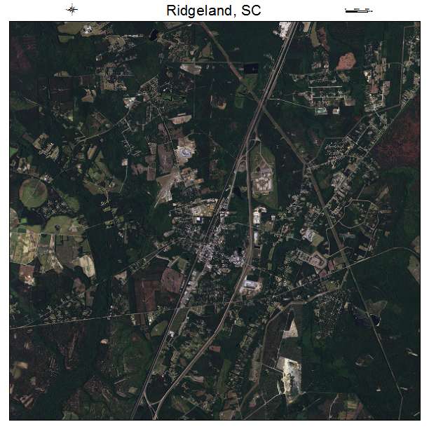 Ridgeland, SC air photo map