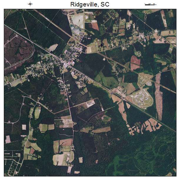 Ridgeville, SC air photo map
