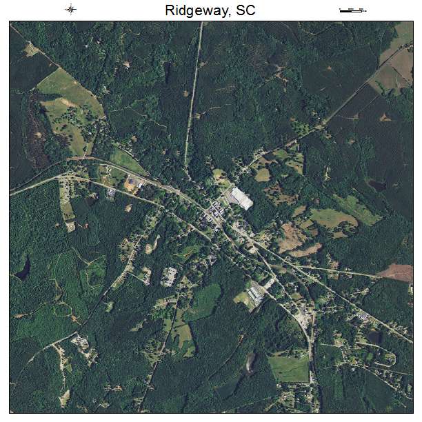 Ridgeway, SC air photo map