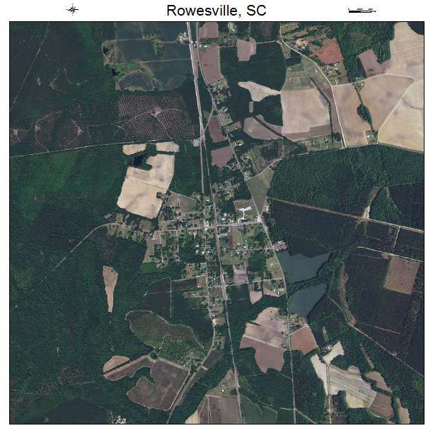 Rowesville, SC air photo map