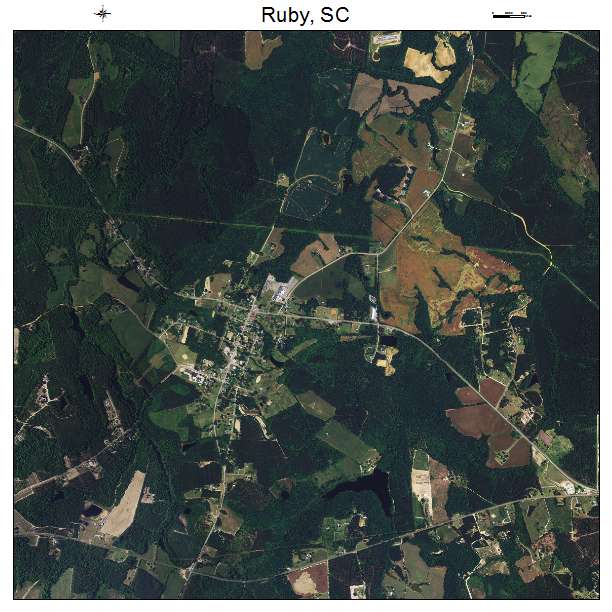 Ruby, SC air photo map