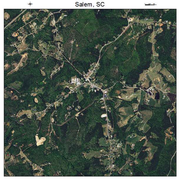Salem, SC air photo map