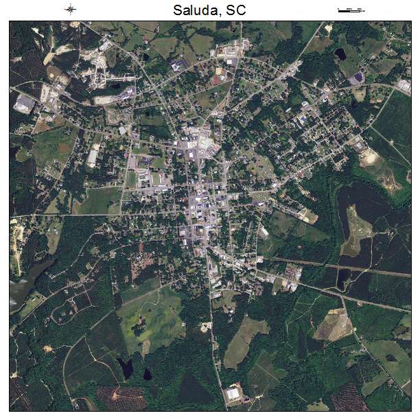 Saluda, SC air photo map