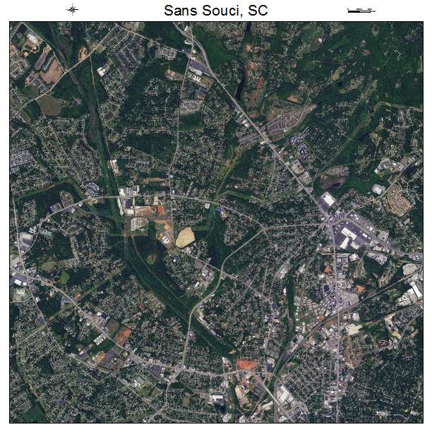 Sans Souci, SC air photo map