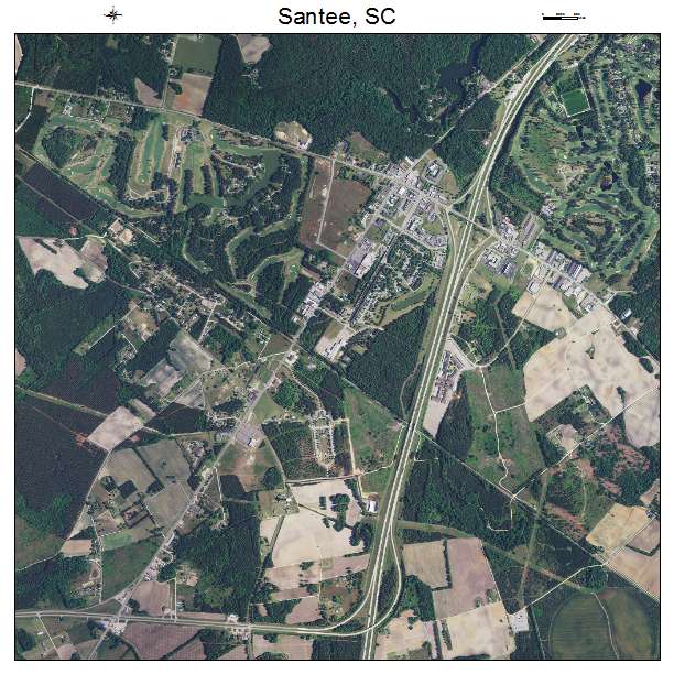 Santee, SC air photo map