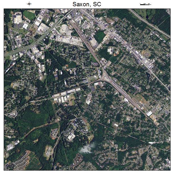 Saxon, SC air photo map