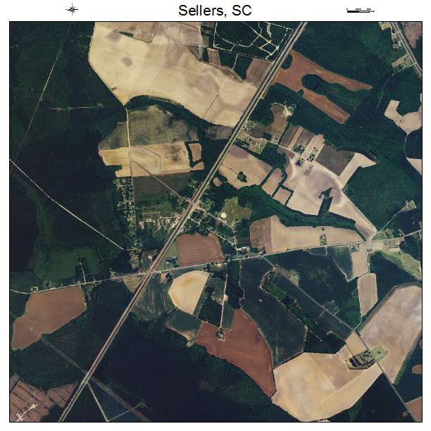 Sellers, SC air photo map