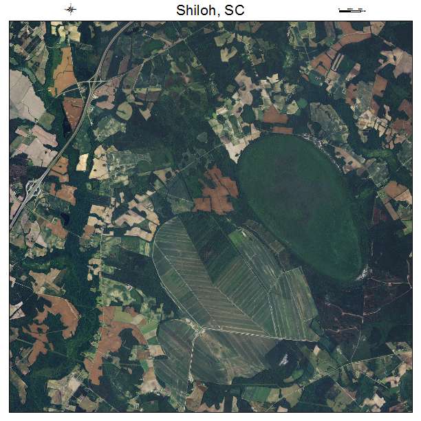 Shiloh, SC air photo map