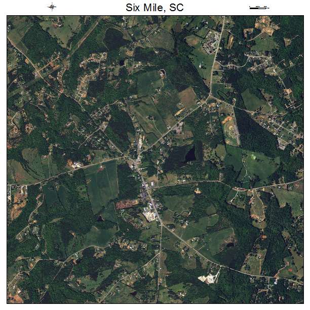 Six Mile, SC air photo map
