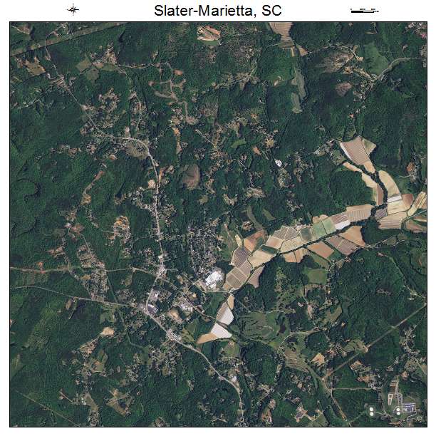 Slater Marietta, SC air photo map