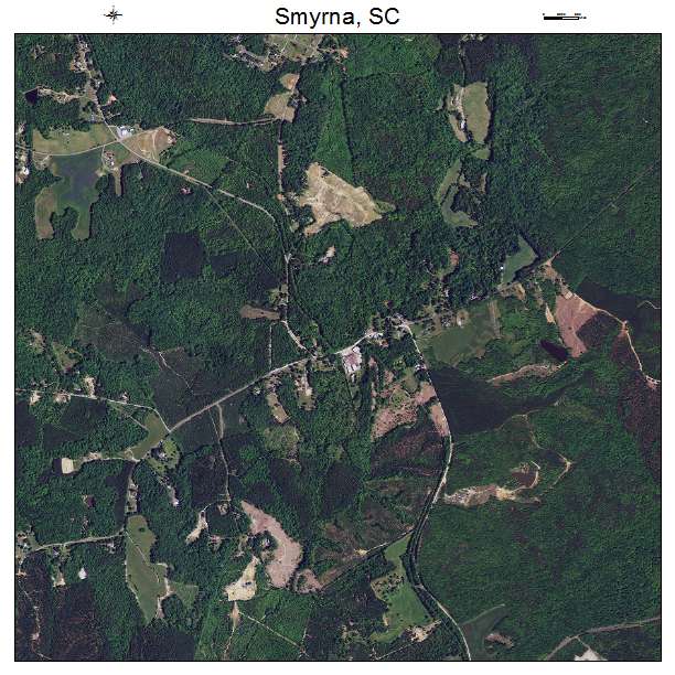 Smyrna, SC air photo map