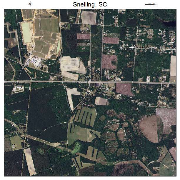 Snelling, SC air photo map