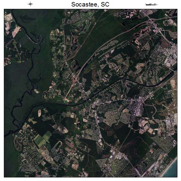 Socastee, SC air photo map