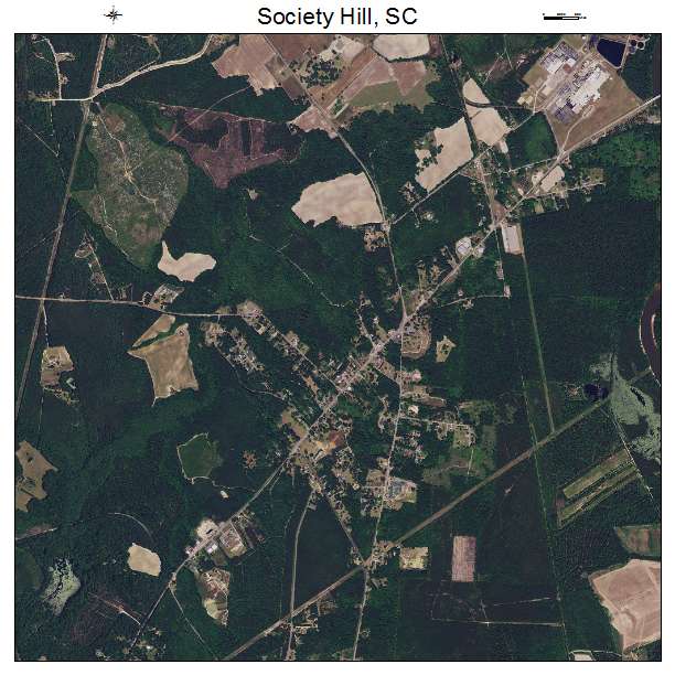 Society Hill, SC air photo map