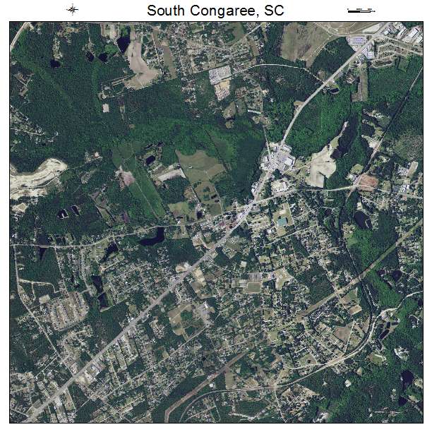 South Congaree, SC air photo map