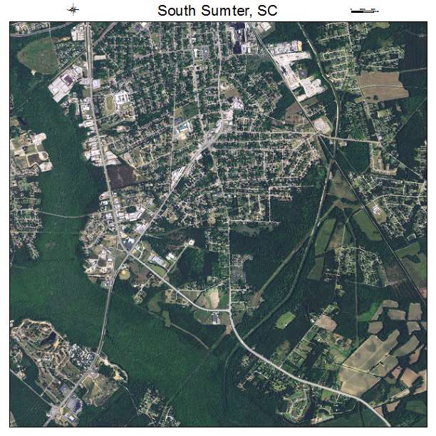 South Sumter, SC air photo map