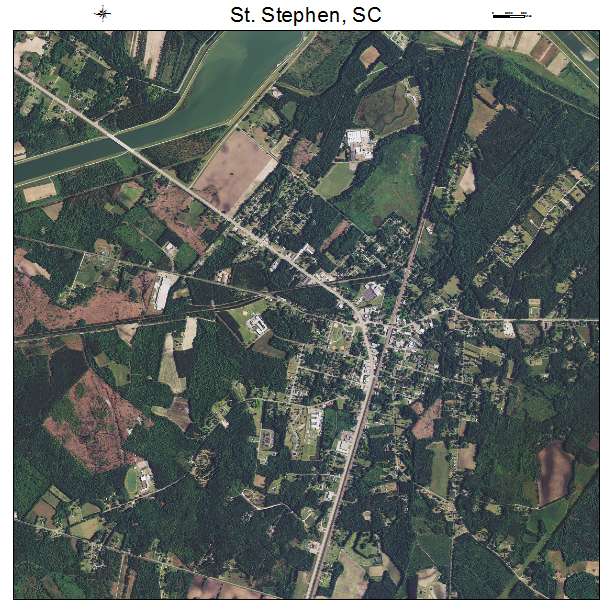 St Stephen, SC air photo map