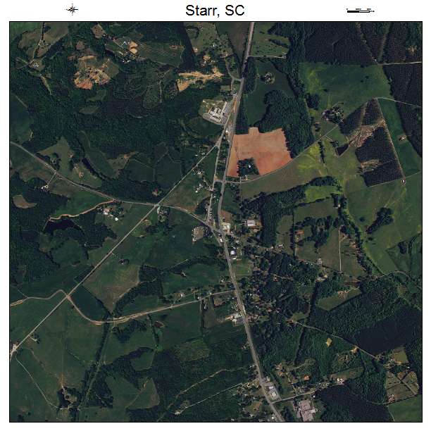 Starr, SC air photo map