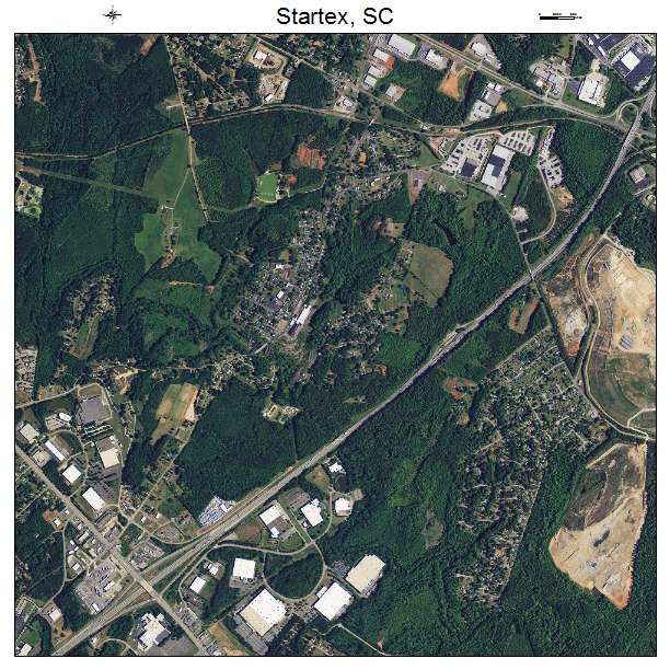 Startex, SC air photo map