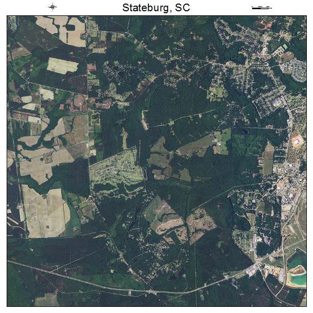 Stateburg, SC air photo map