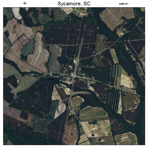 Sycamore, SC air photo map
