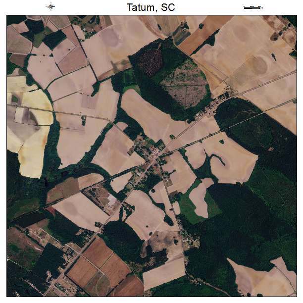 Tatum, SC air photo map