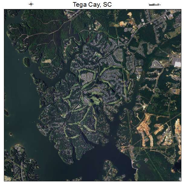 Tega Cay, SC air photo map