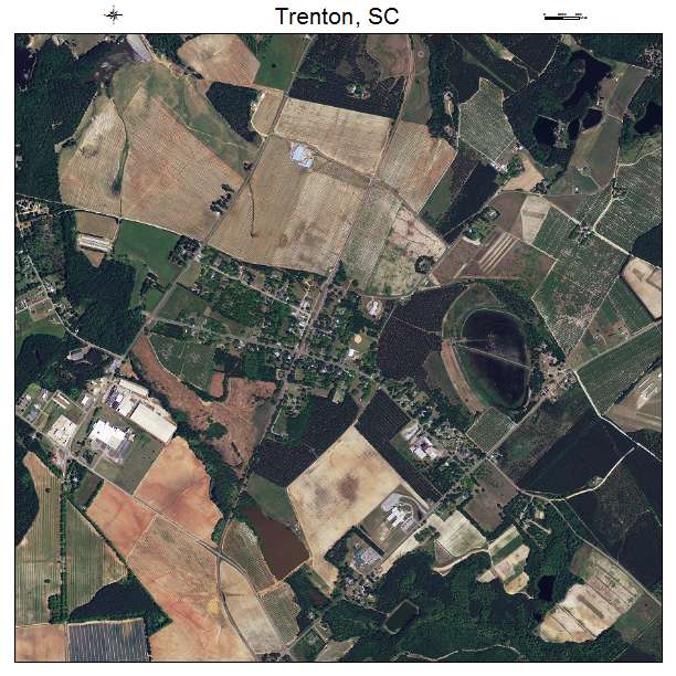 Trenton, SC air photo map