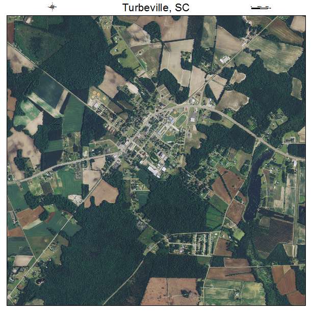 Turbeville, SC air photo map