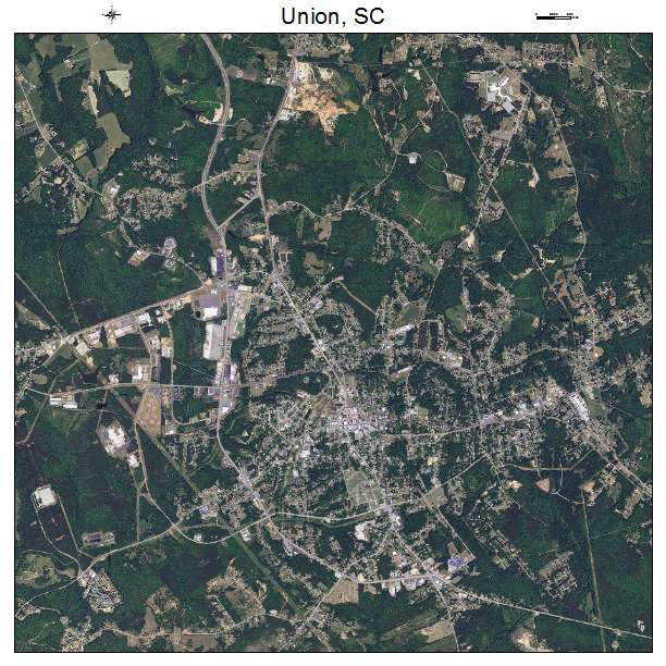 Union, SC air photo map