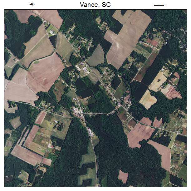 Vance, SC air photo map