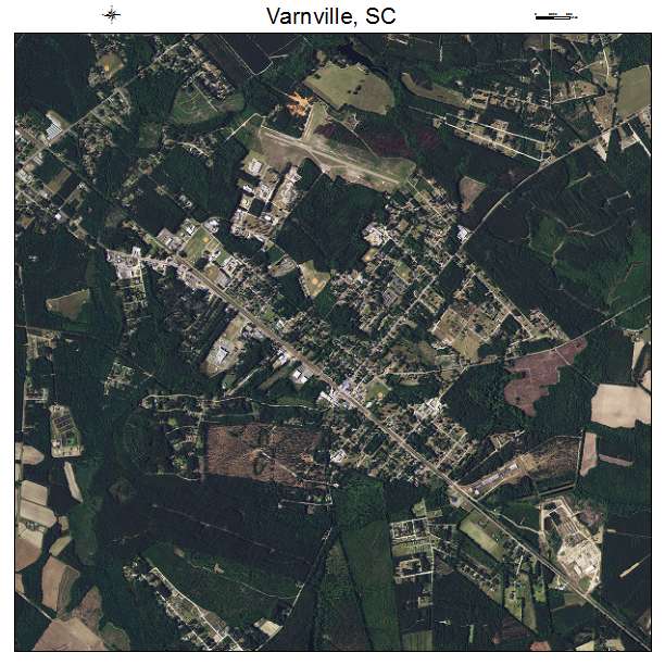 Varnville, SC air photo map