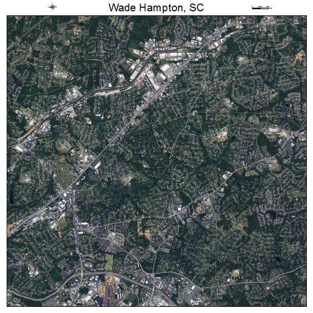 Wade Hampton, SC air photo map