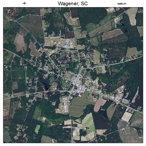 Wagener, SC air photo map