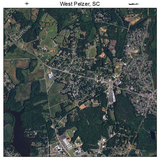 West Pelzer, SC air photo map