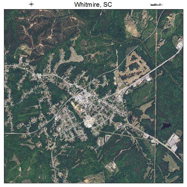 Whitmire, SC air photo map