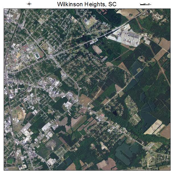 Wilkinson Heights, SC air photo map