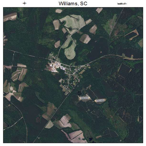 Williams, SC air photo map