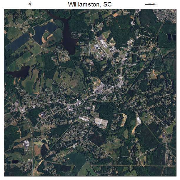 Williamston, SC air photo map