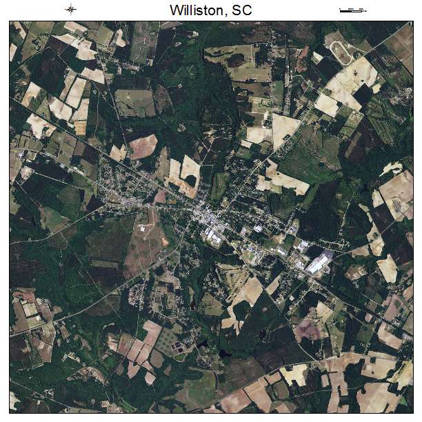 Williston, SC air photo map