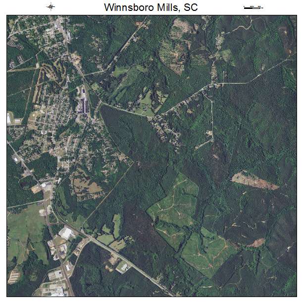 Winnsboro Mills, SC air photo map