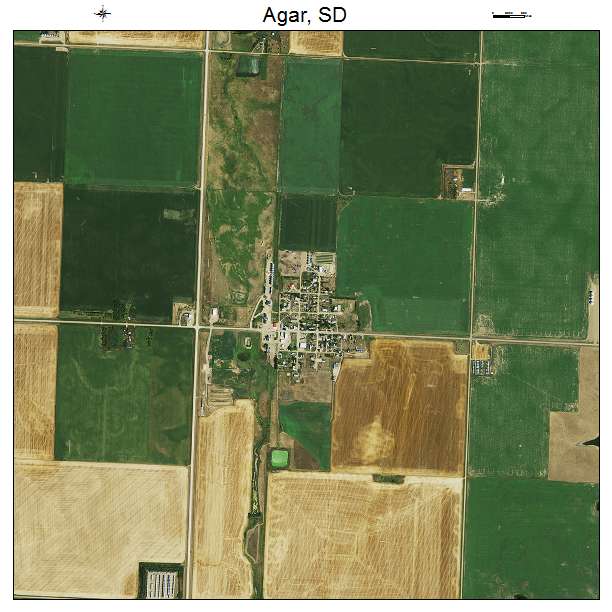 Agar, SD air photo map