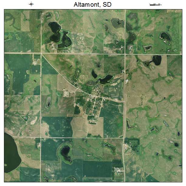 Altamont, SD air photo map