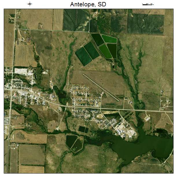 Antelope, SD air photo map