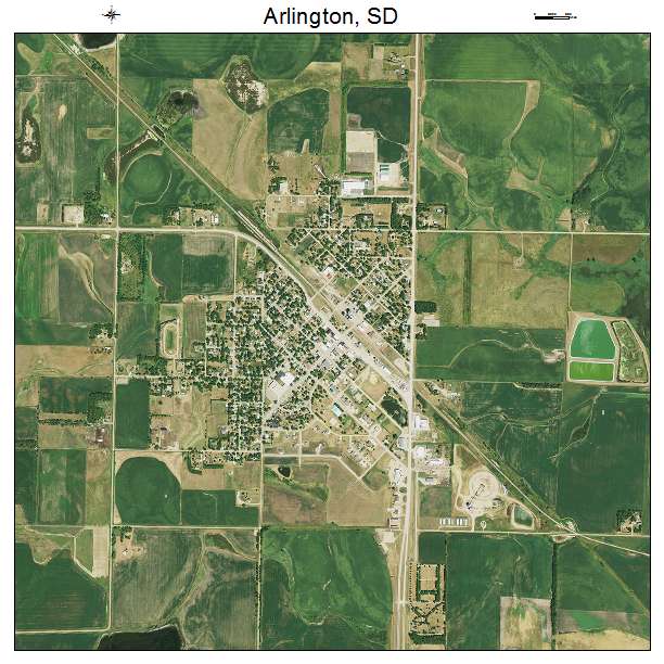 Arlington, SD air photo map