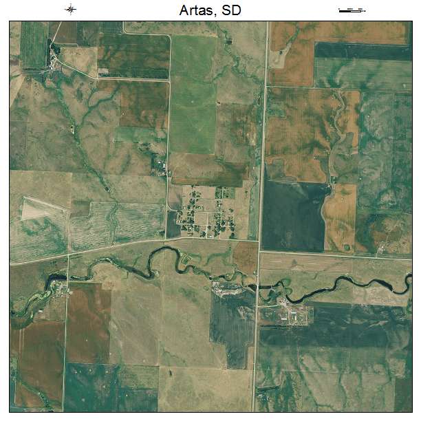 Artas, SD air photo map