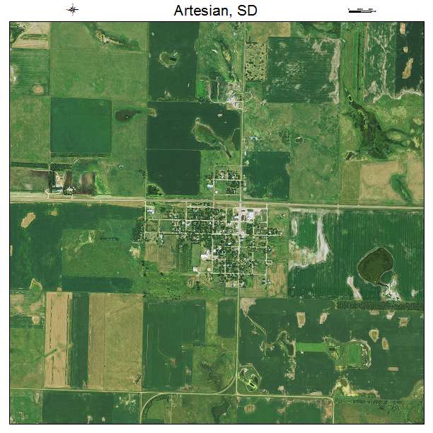 Artesian, SD air photo map