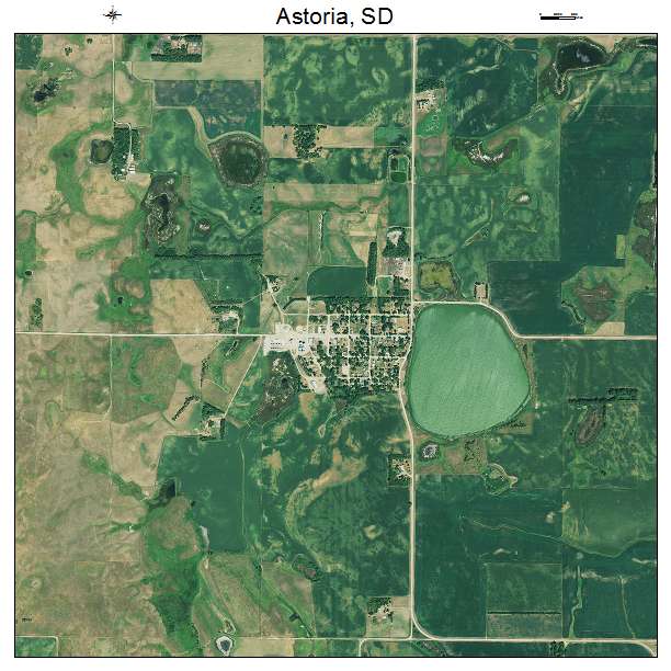 Astoria, SD air photo map